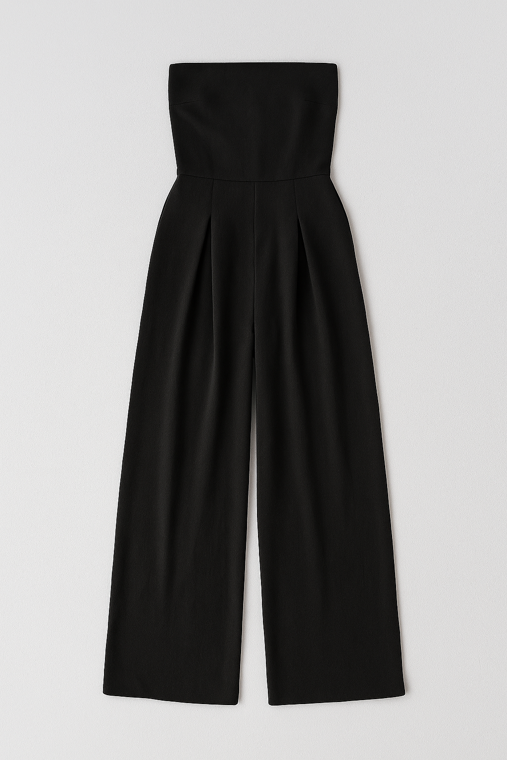 Strapless Jumpsuit, Wide Leg, High Waist