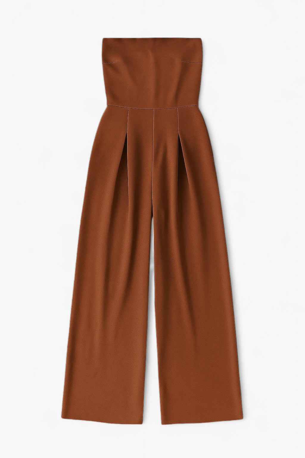 Strapless Jumpsuit with Wide Leg