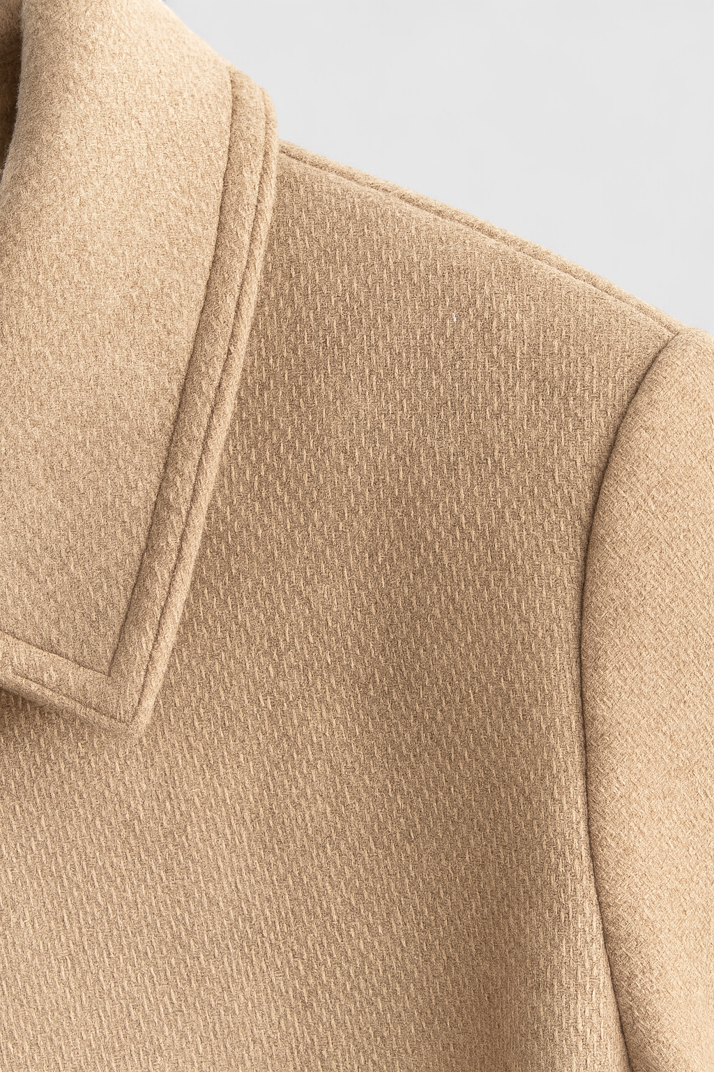 Cropped Button Jacket with Patch Pockets