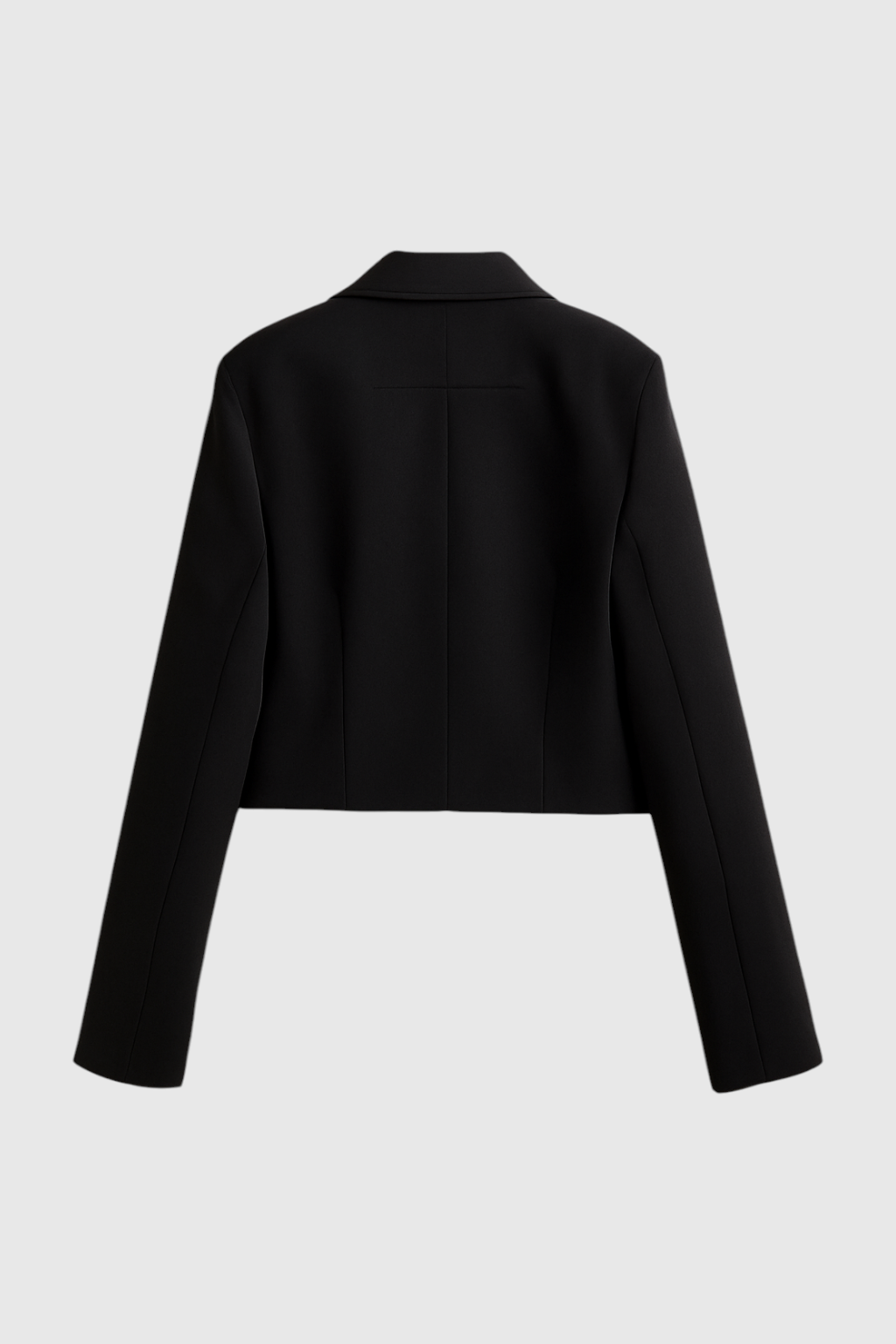 Cropped Jacket | Turn-Down Collar, Flap Pockets