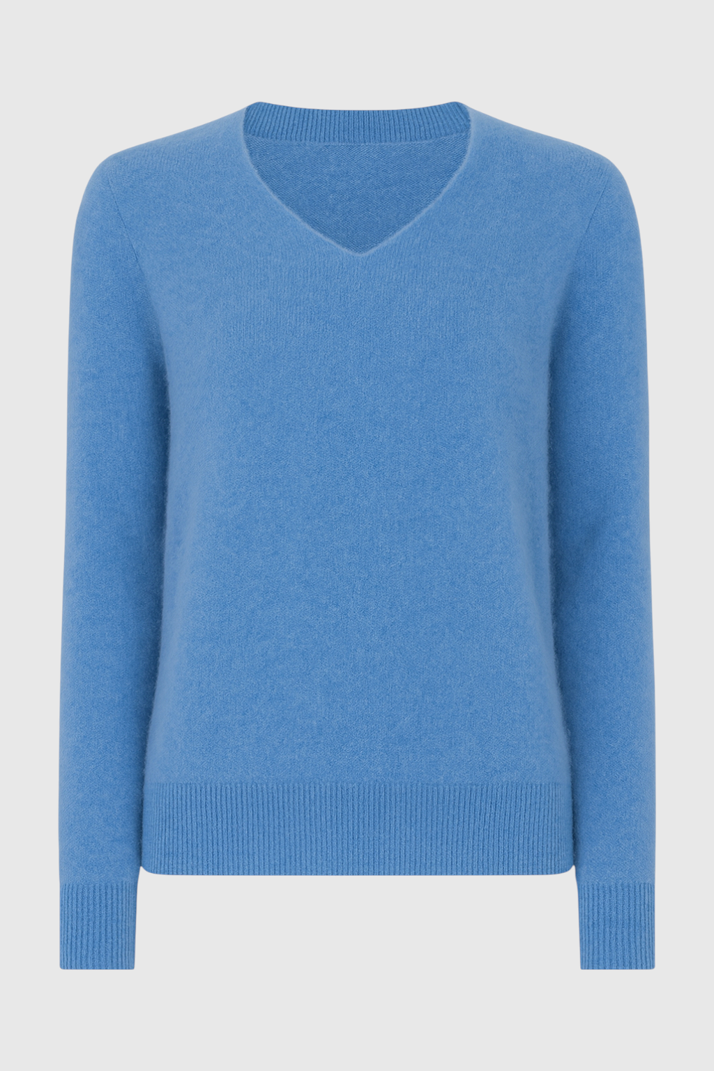 Cashmere V-Neck Sweater, Seamless Finish