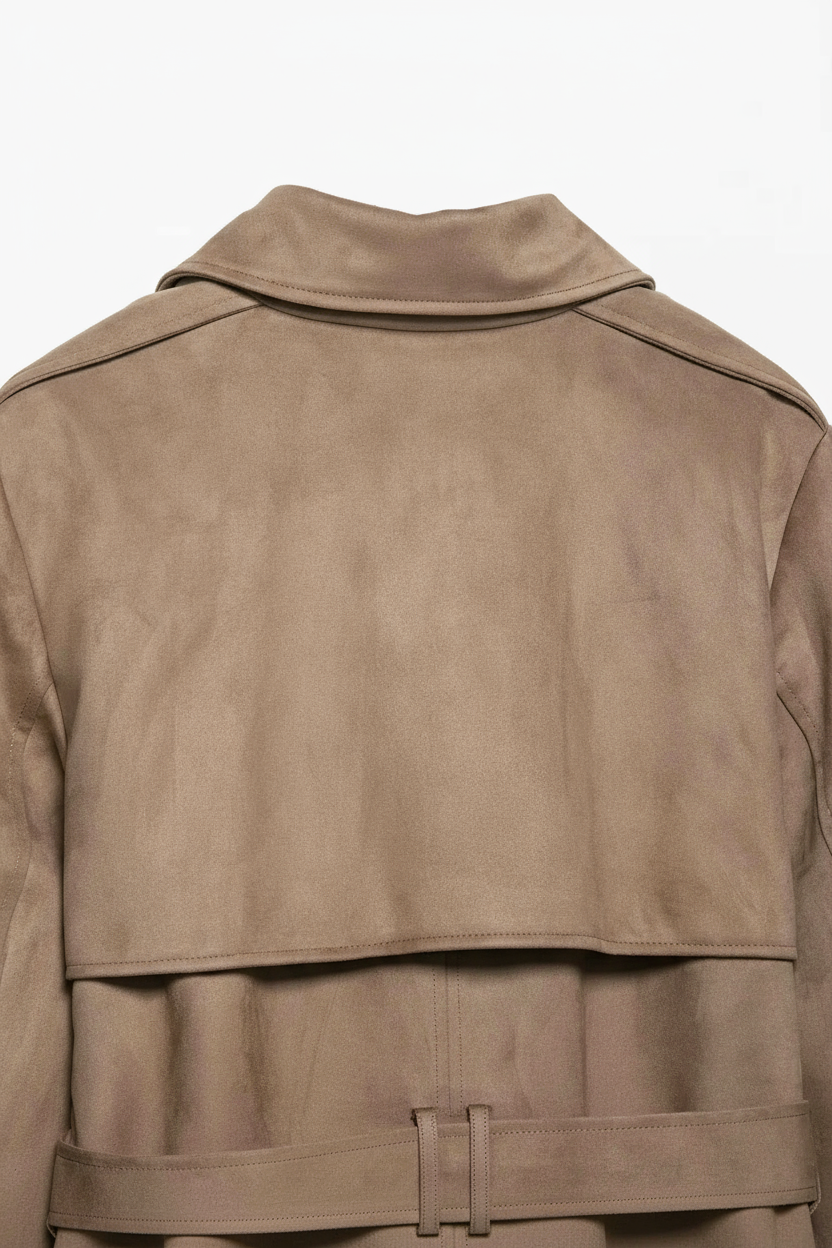 Trench Jacket with Belted Waist