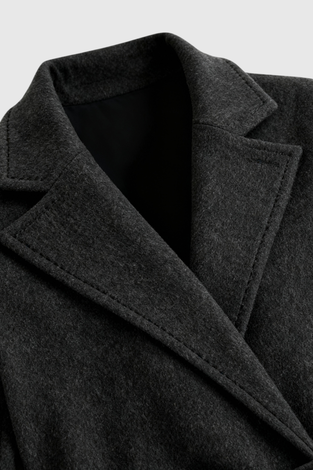 Longline Coat with Waist Tab