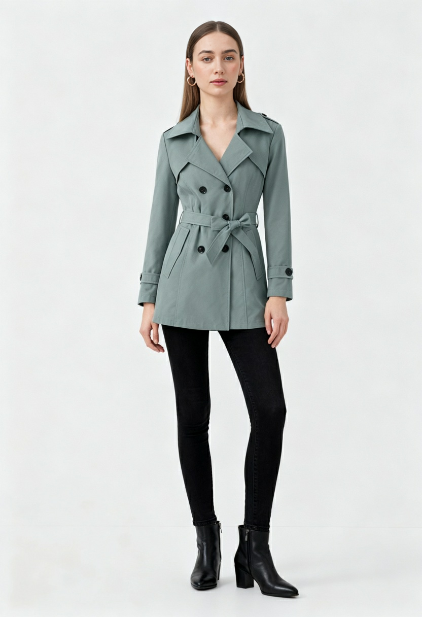 Trench Coat | Belted, Double-Breasted