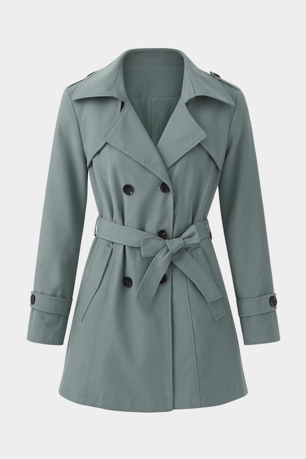 Trench Coat | Belted, Double-Breasted