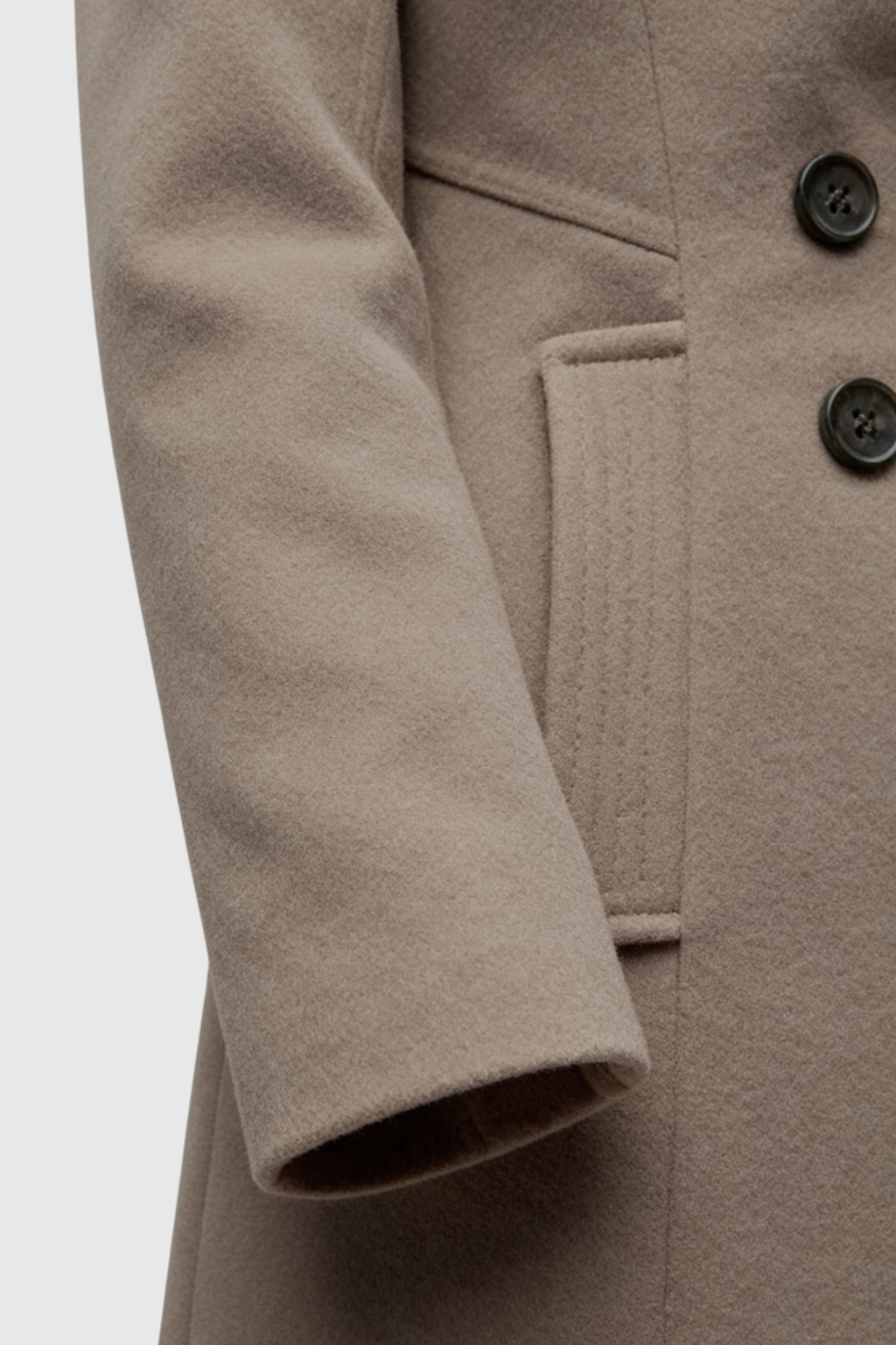 Double-Breasted Coat, Notched Collar