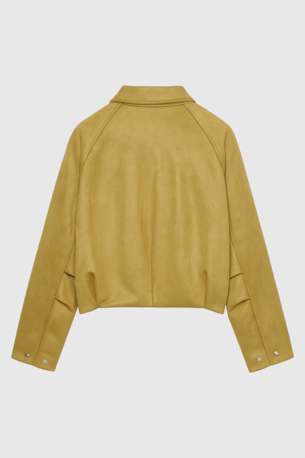 Suede-Effect Jacket | Cropped | Zip Front