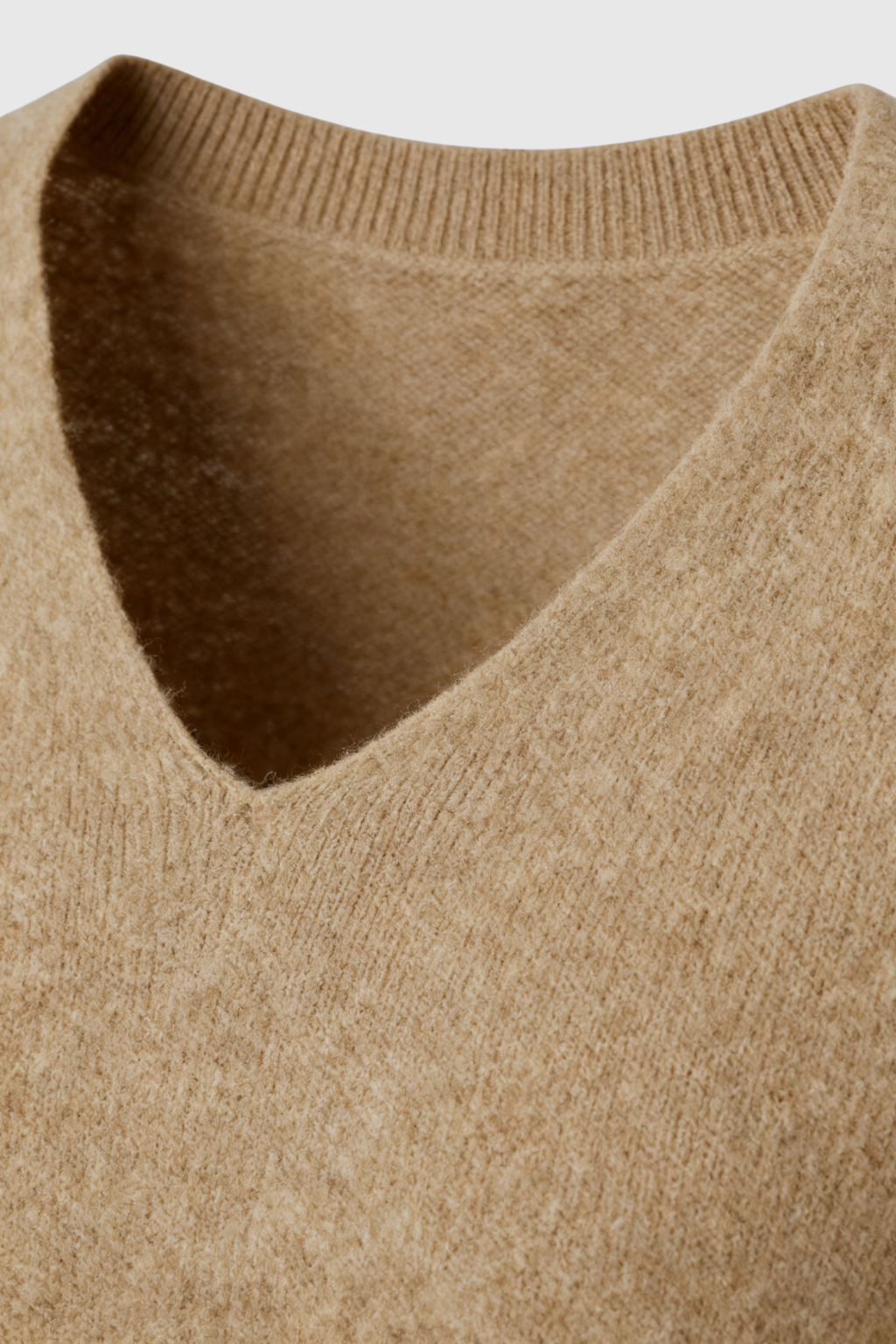 Cashmere V-Neck Sweater, Seamless Finish