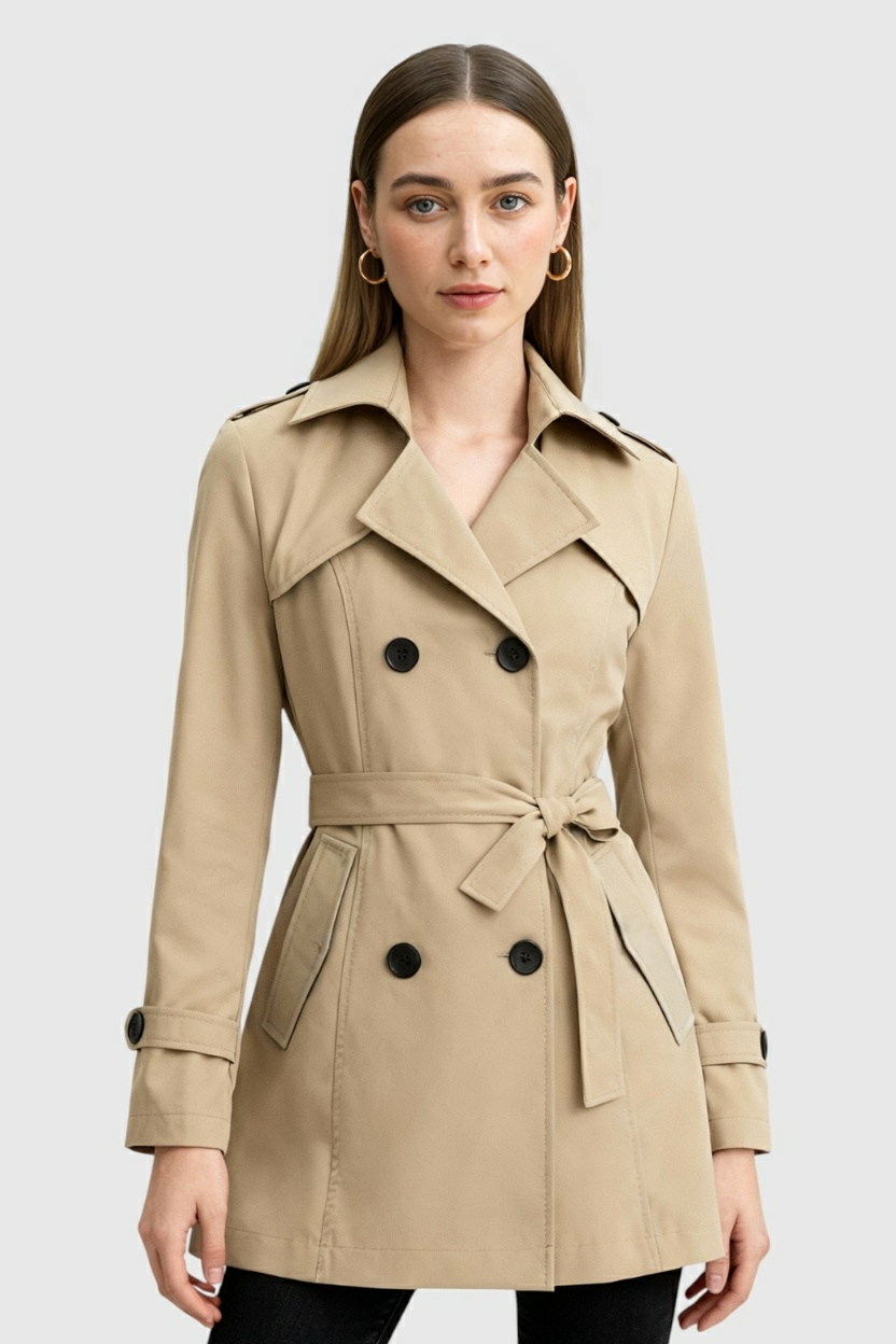 Trench Coat | Double-Breasted, Belted