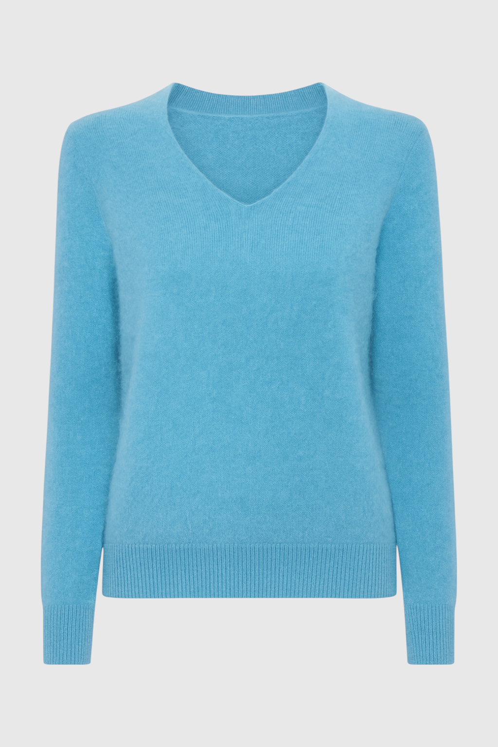 Cashmere V-Neck Sweater | Seamless, Slim Fit