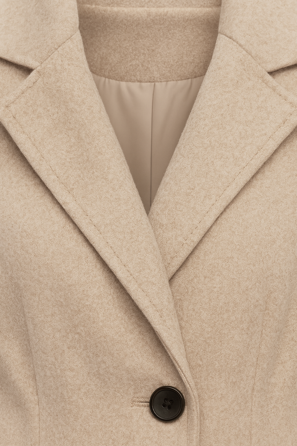 Longline Coat with Belted Waist Tab