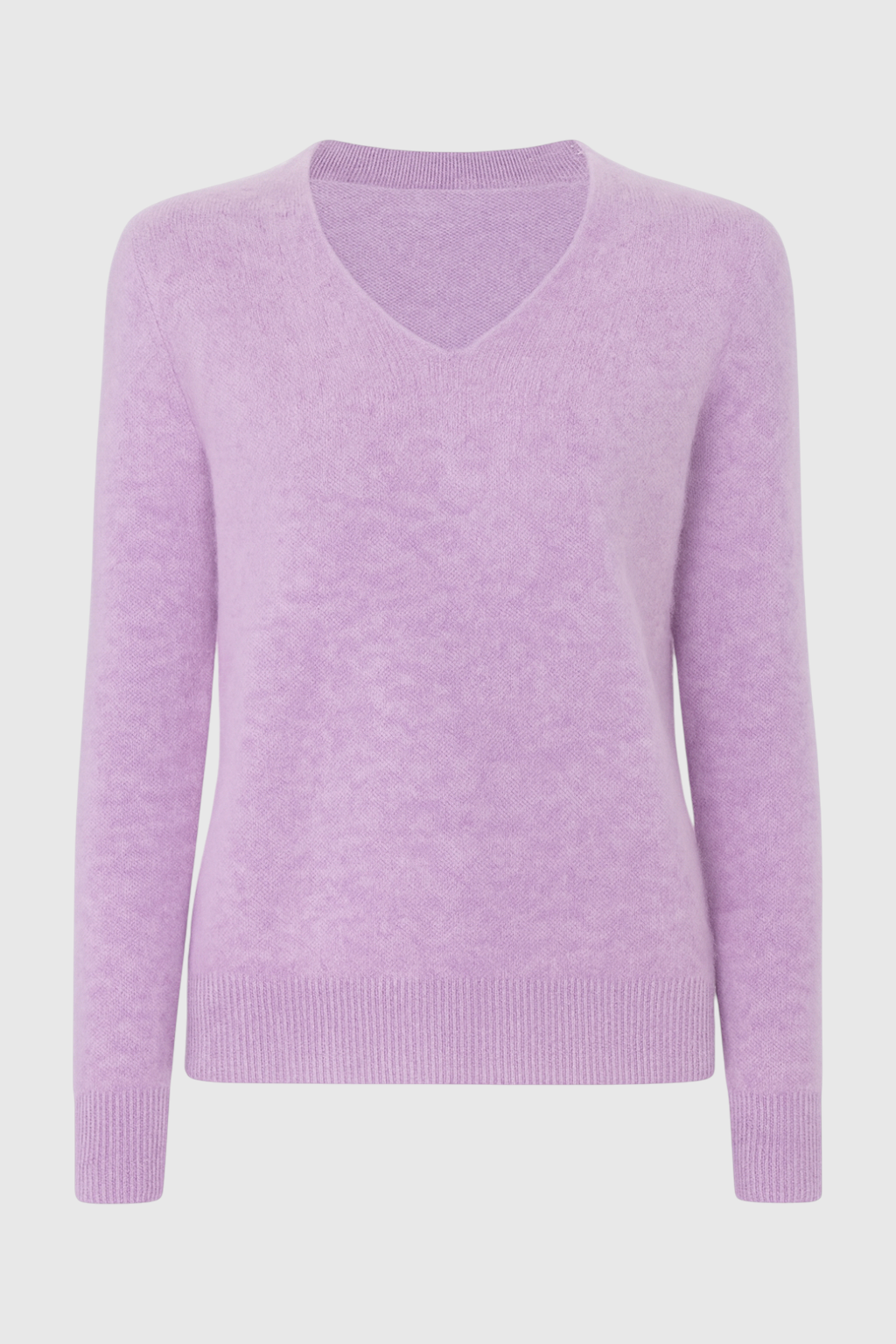 Cashmere V-Neck Sweater, Seamless Finish