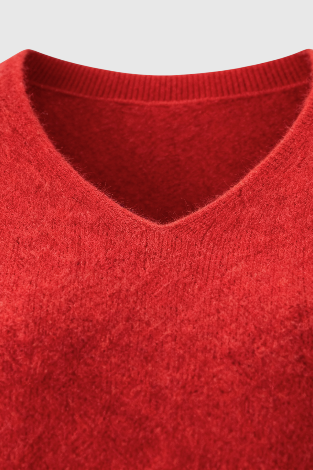 Cashmere V-Neck Sweater, Seamless Finish