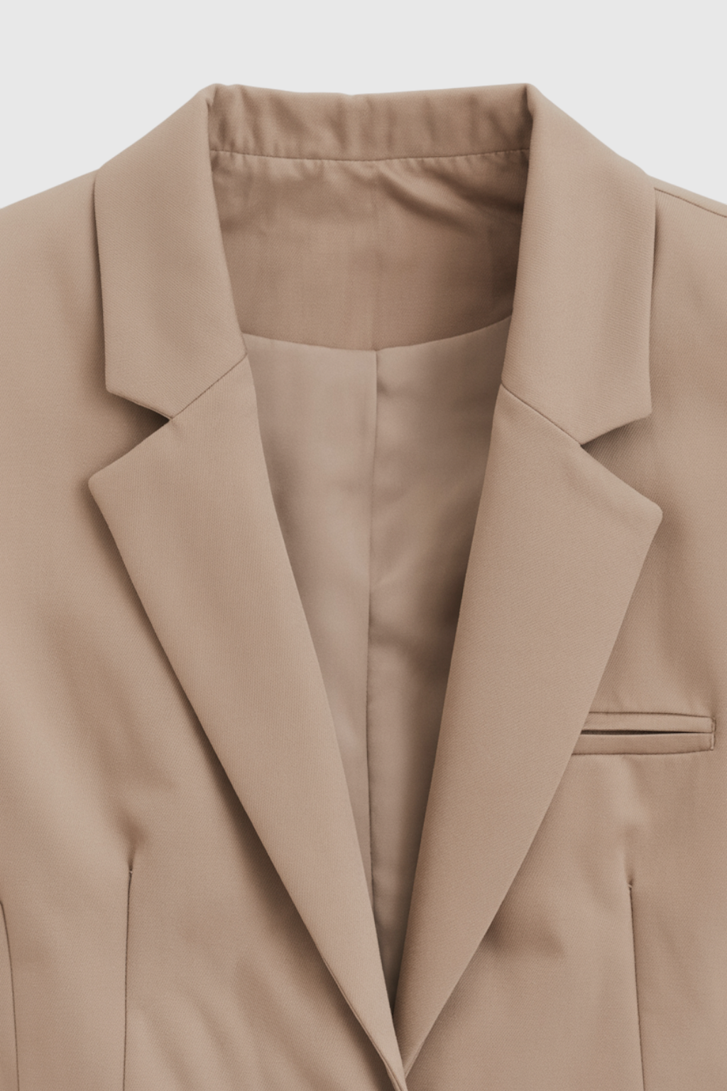 Blazer with Notched Lapel & Flap Pockets