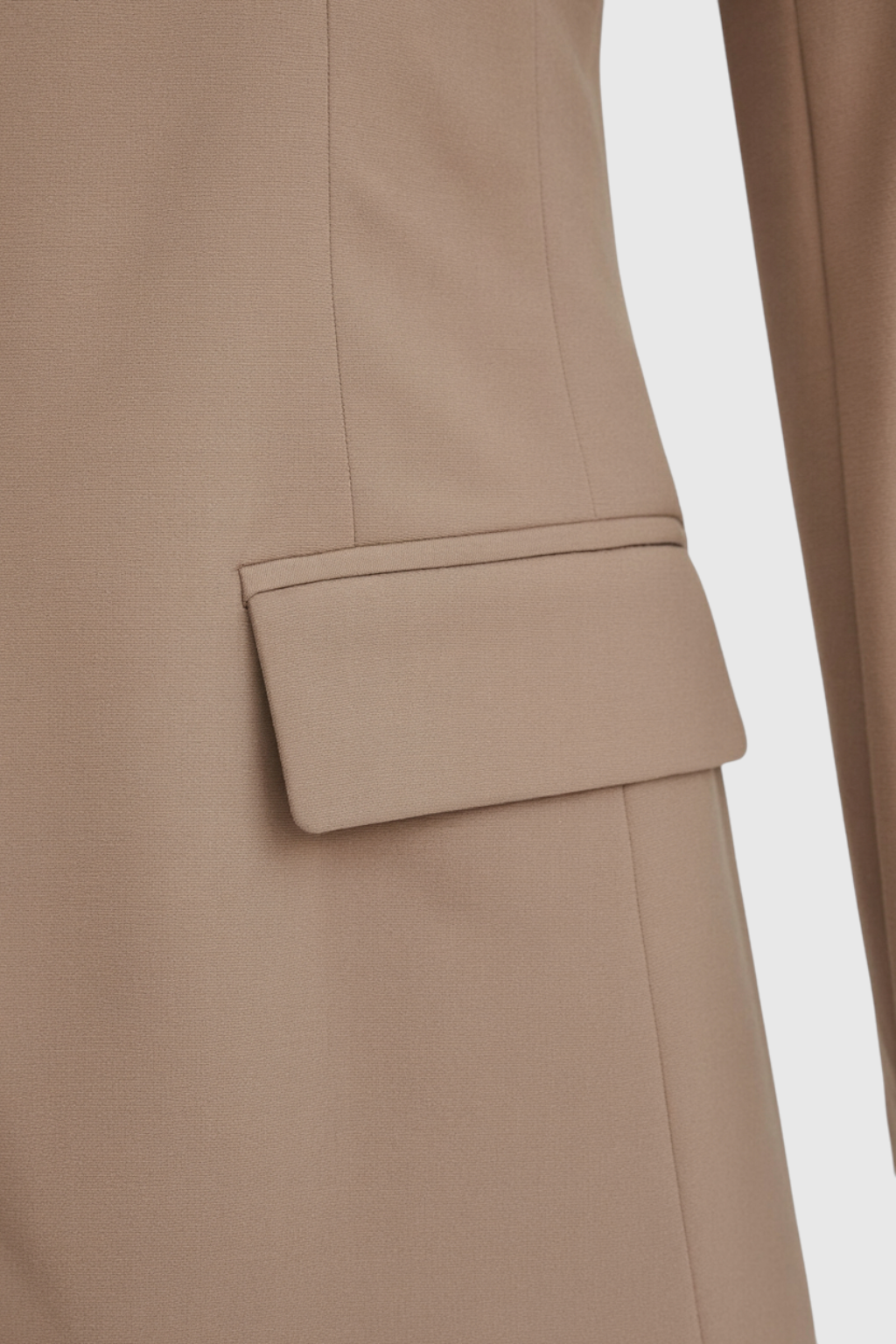 Blazer with Notched Lapel & Flap Pockets