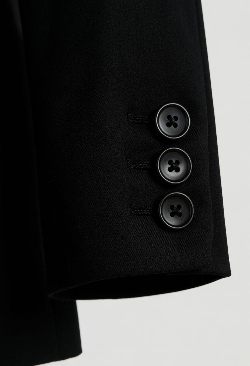 Blazer with Notched Lapel & Flap Pockets