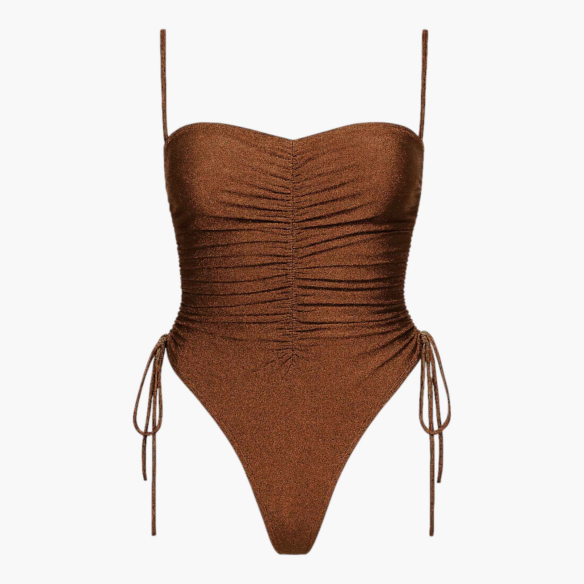 One Piece Swimsuit with Ruched Detail