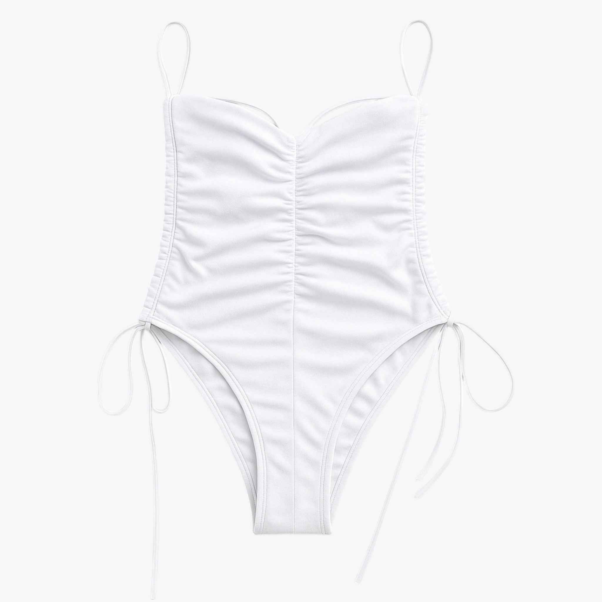 One Piece Swimsuit with Ruched Detail