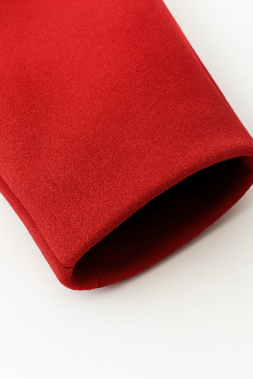 Single-Breasted Coat with Patch Pockets