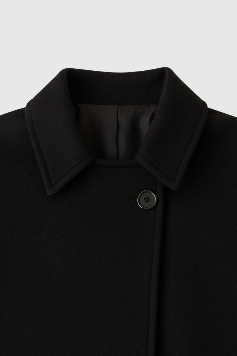 Long Coat | Relaxed Fit, Buttoned Pockets