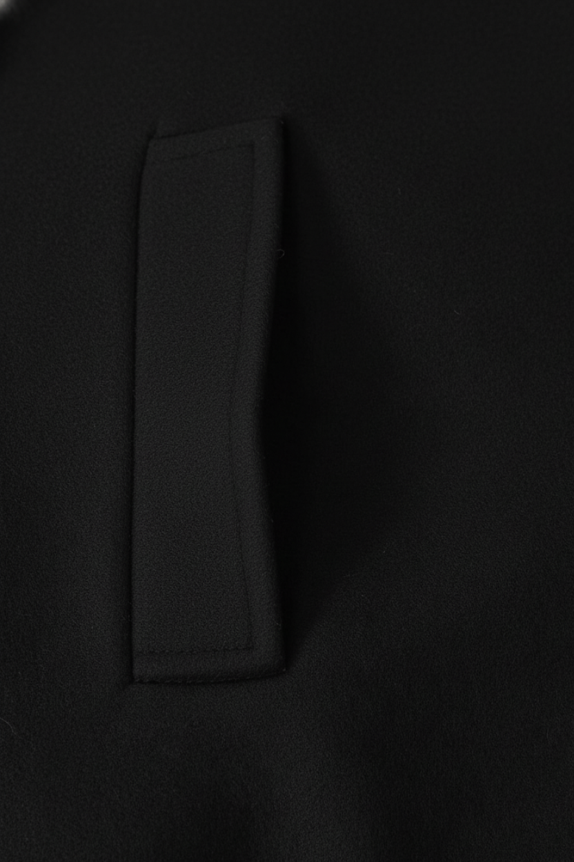 Long Coat | Relaxed Fit, Buttoned Pockets