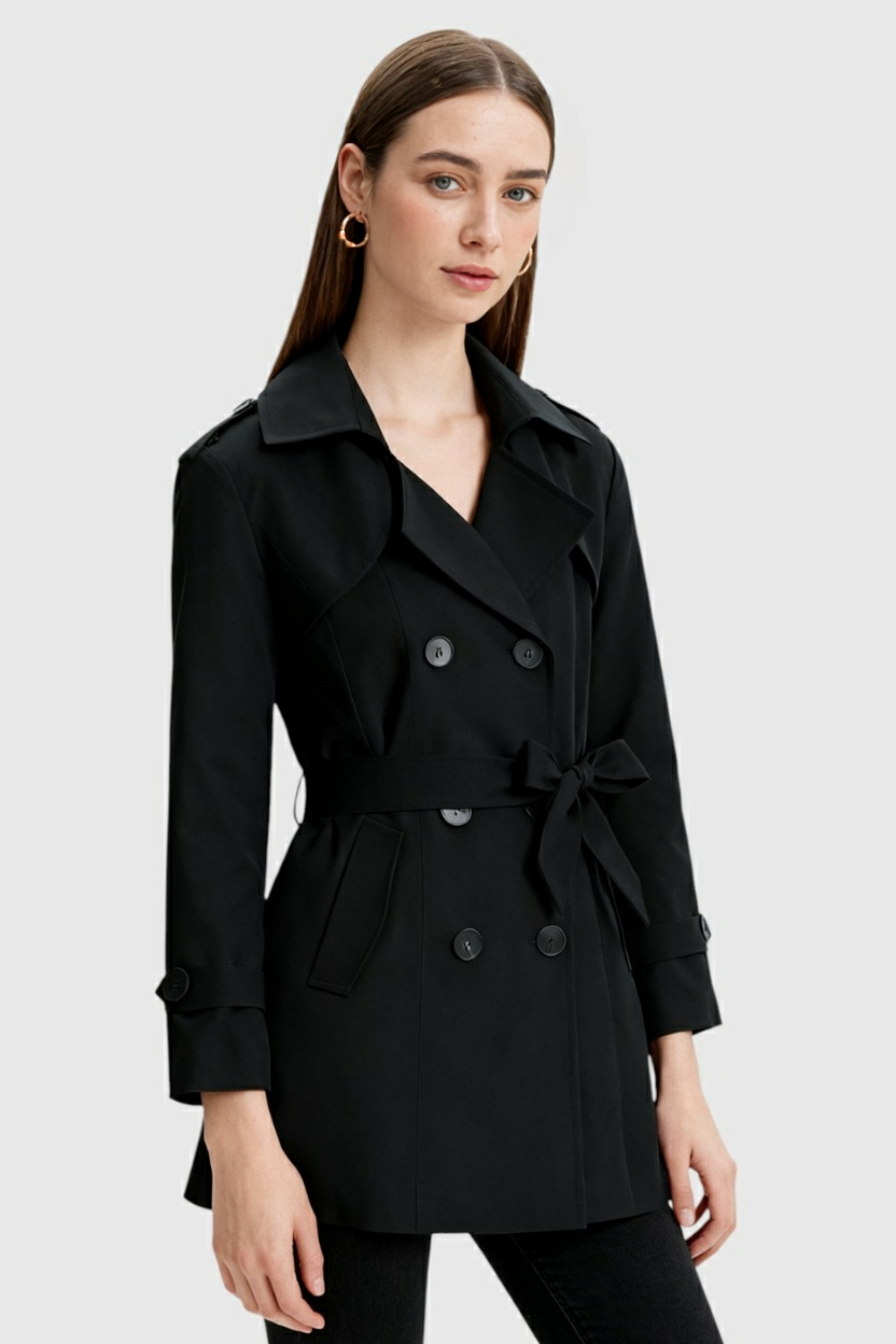 Trench Coat | Belted, Double-Breasted