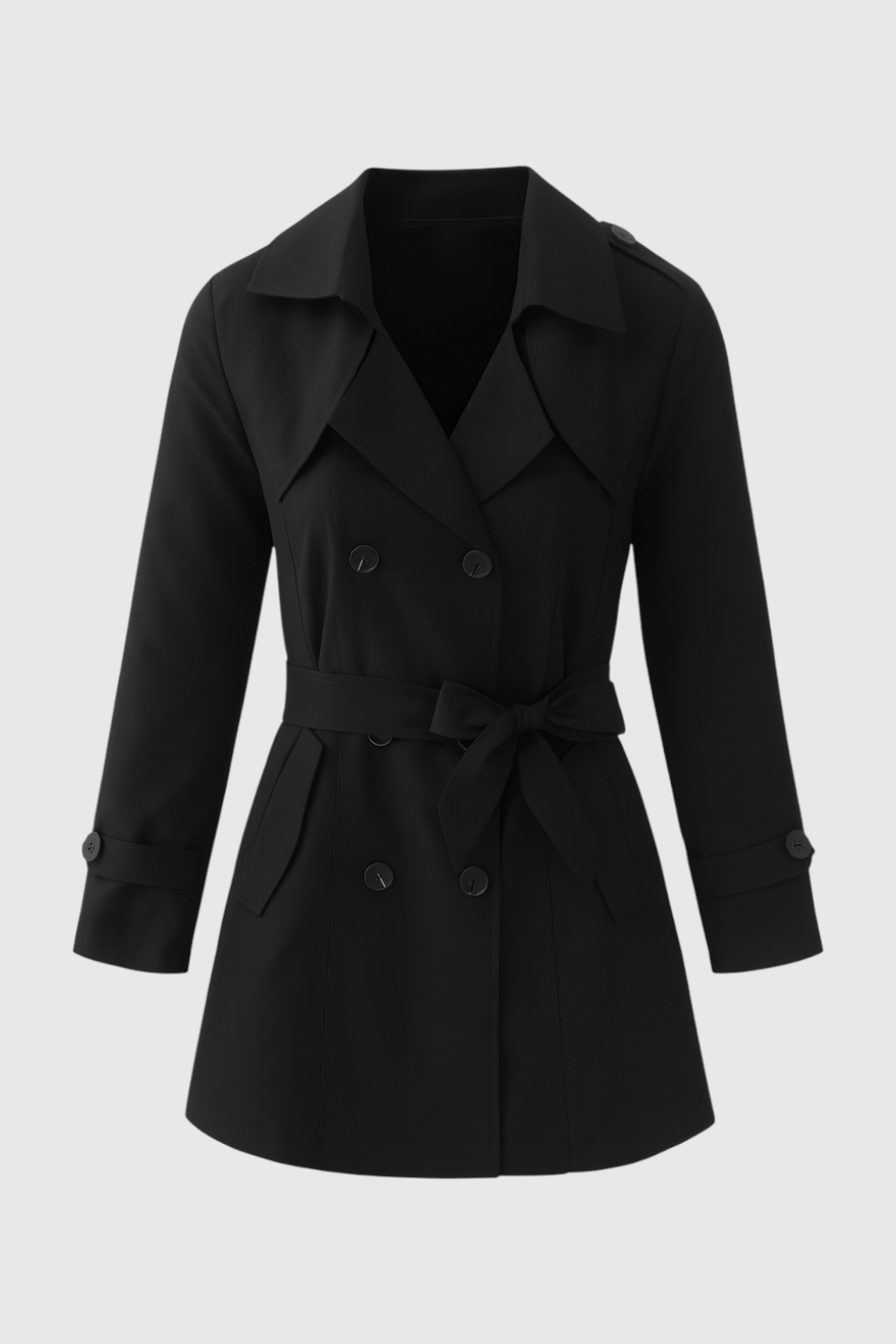 Trench Coat | Belted, Double-Breasted