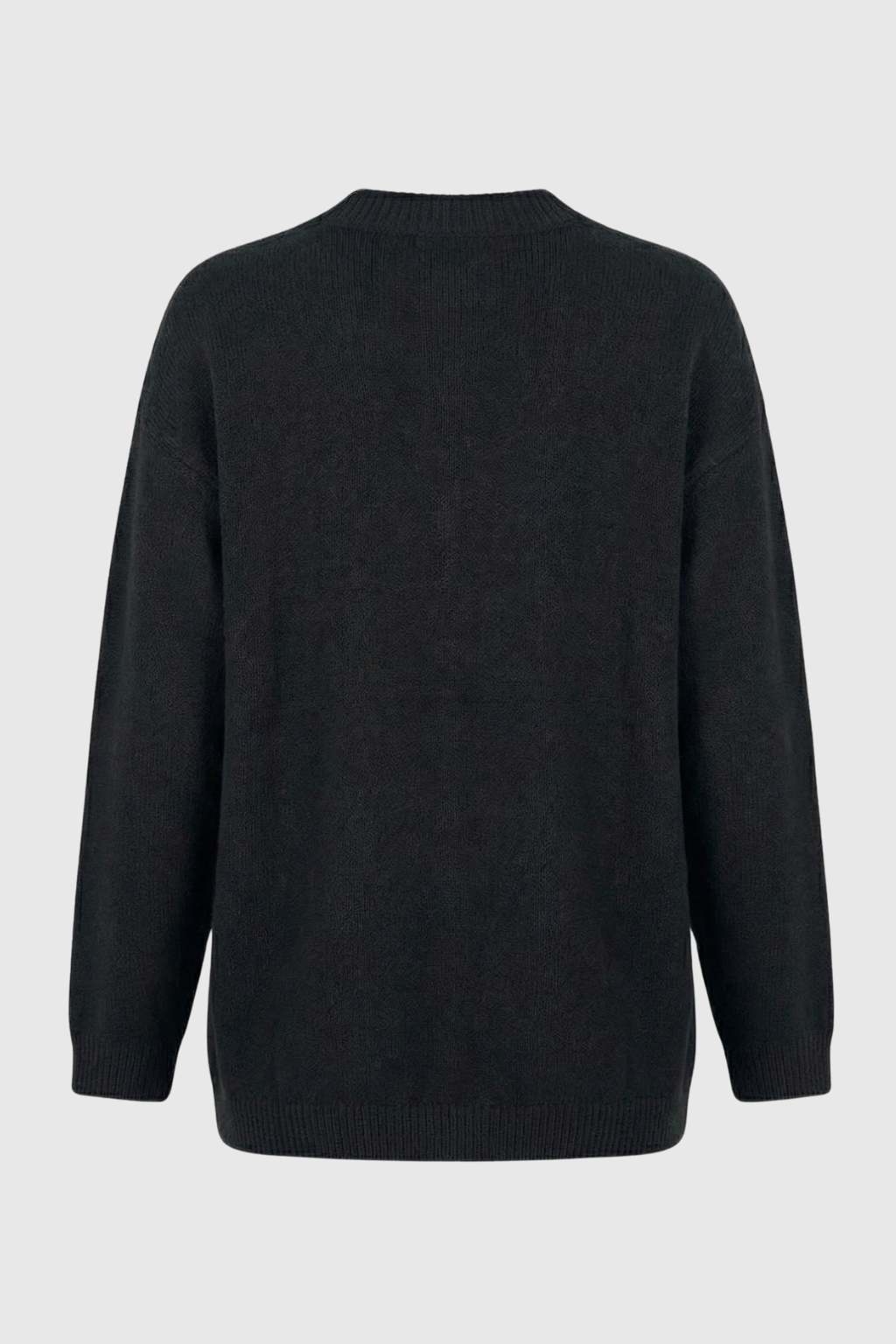 Knit V-Neck Cardigan with Button Front