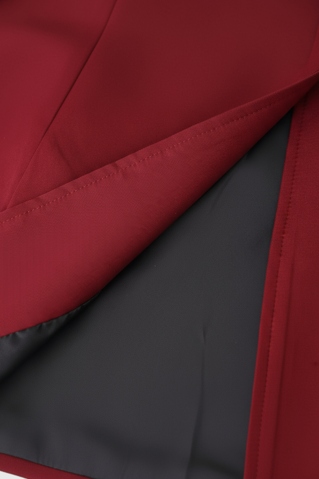 Longline Coat in Deep Wine | Slim Fit