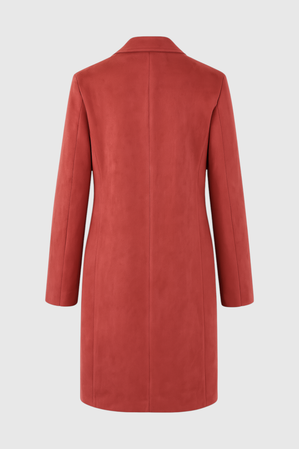 Long Coat | Suedette | Wide-Waist Fit