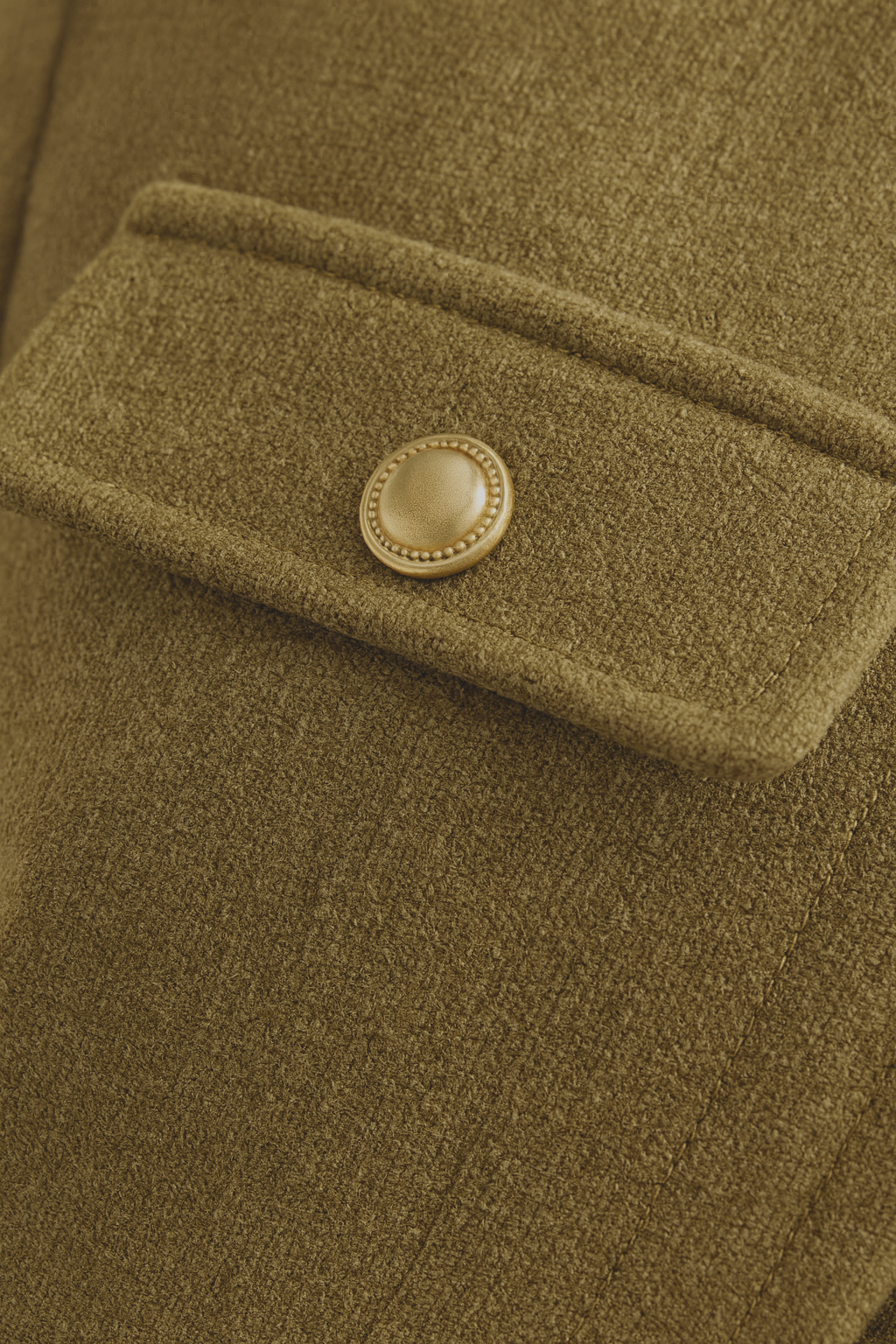 Short Jacket with Gold-Tone Buttons