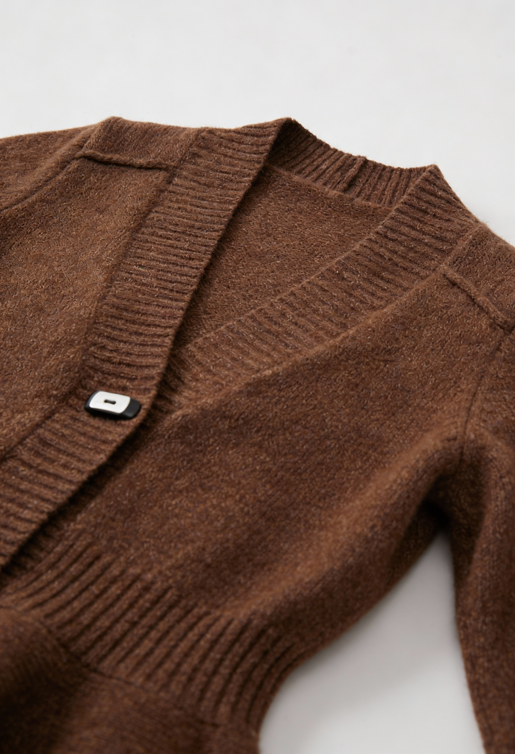 Cardigan with Shawl Collar & Peplum Hem