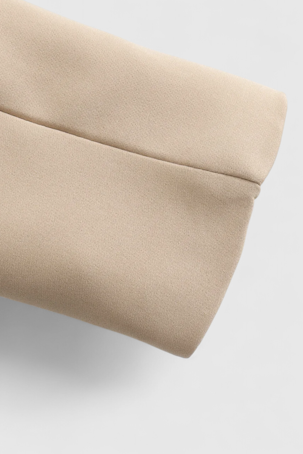 Cropped Jacket | Flap Pockets, Turn-Down Collar