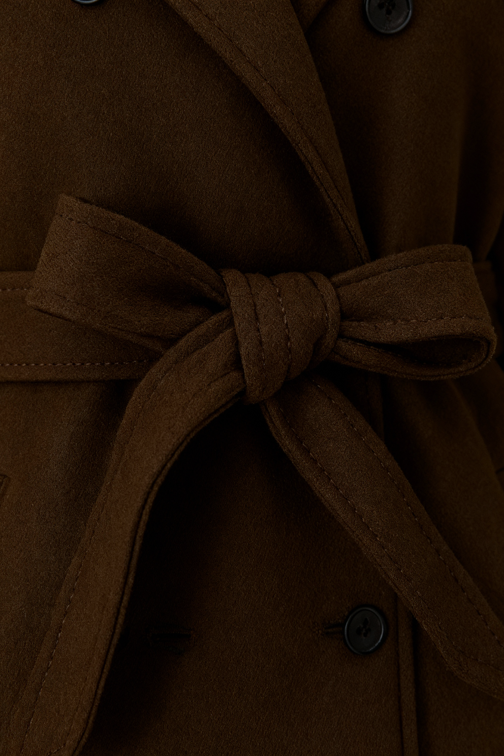 Long Coat with Belted Waist