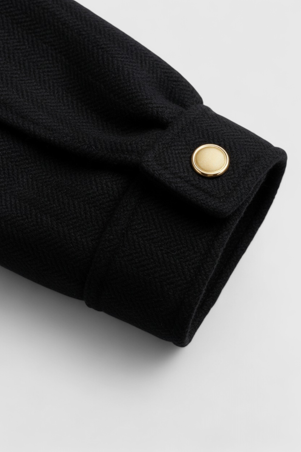 Jacket with Metal Buttons & Flap Pockets