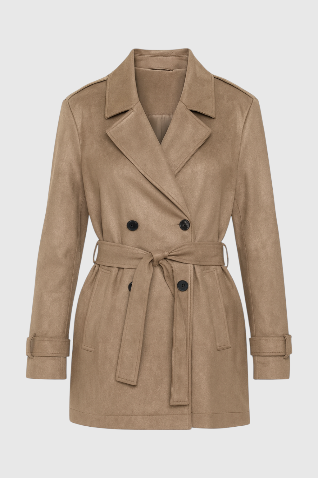 Trench Jacket with Belted Waist
