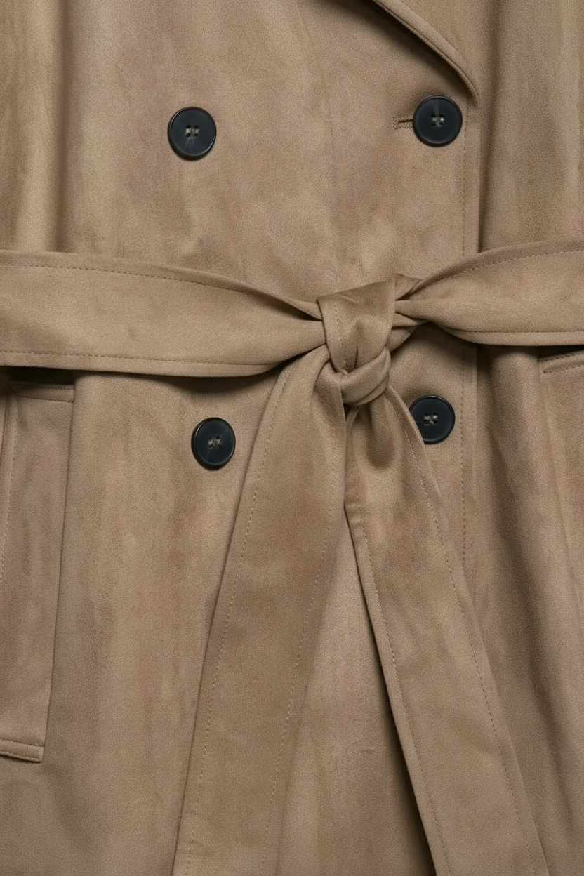 Trench Jacket with Belted Waist
