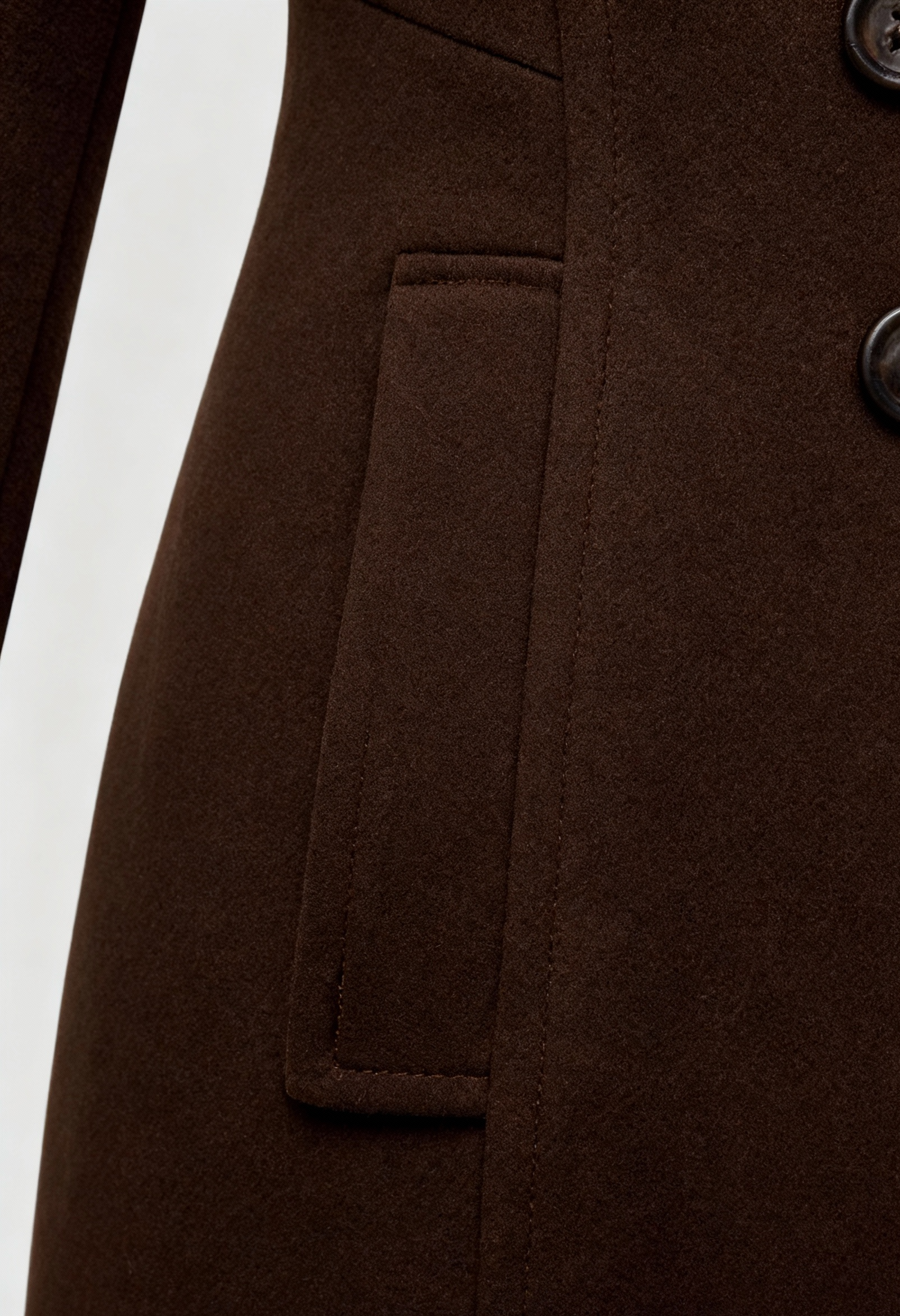 Long Coat | Double-Breasted, Loose Fit