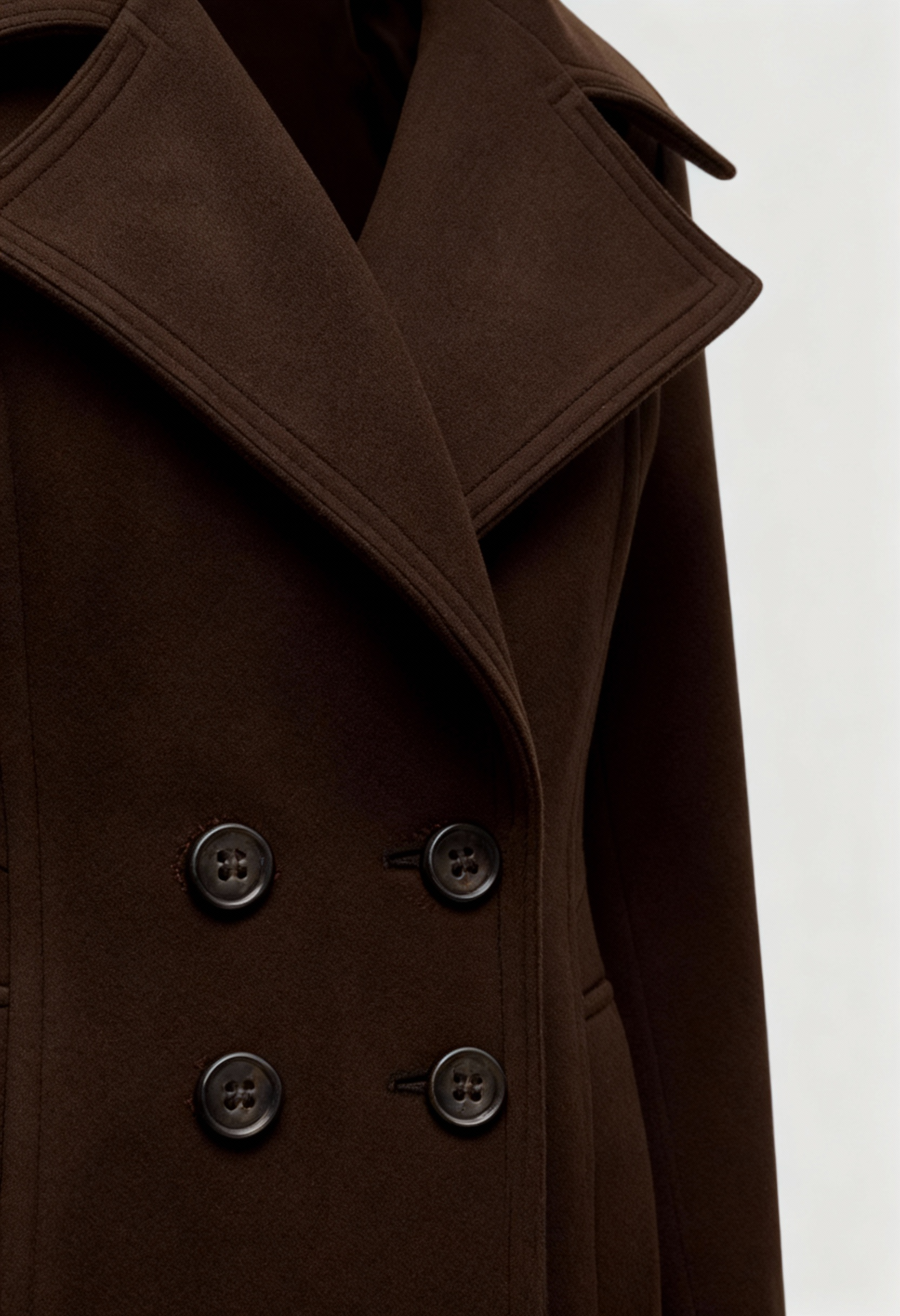 Long Coat | Double-Breasted, Loose Fit