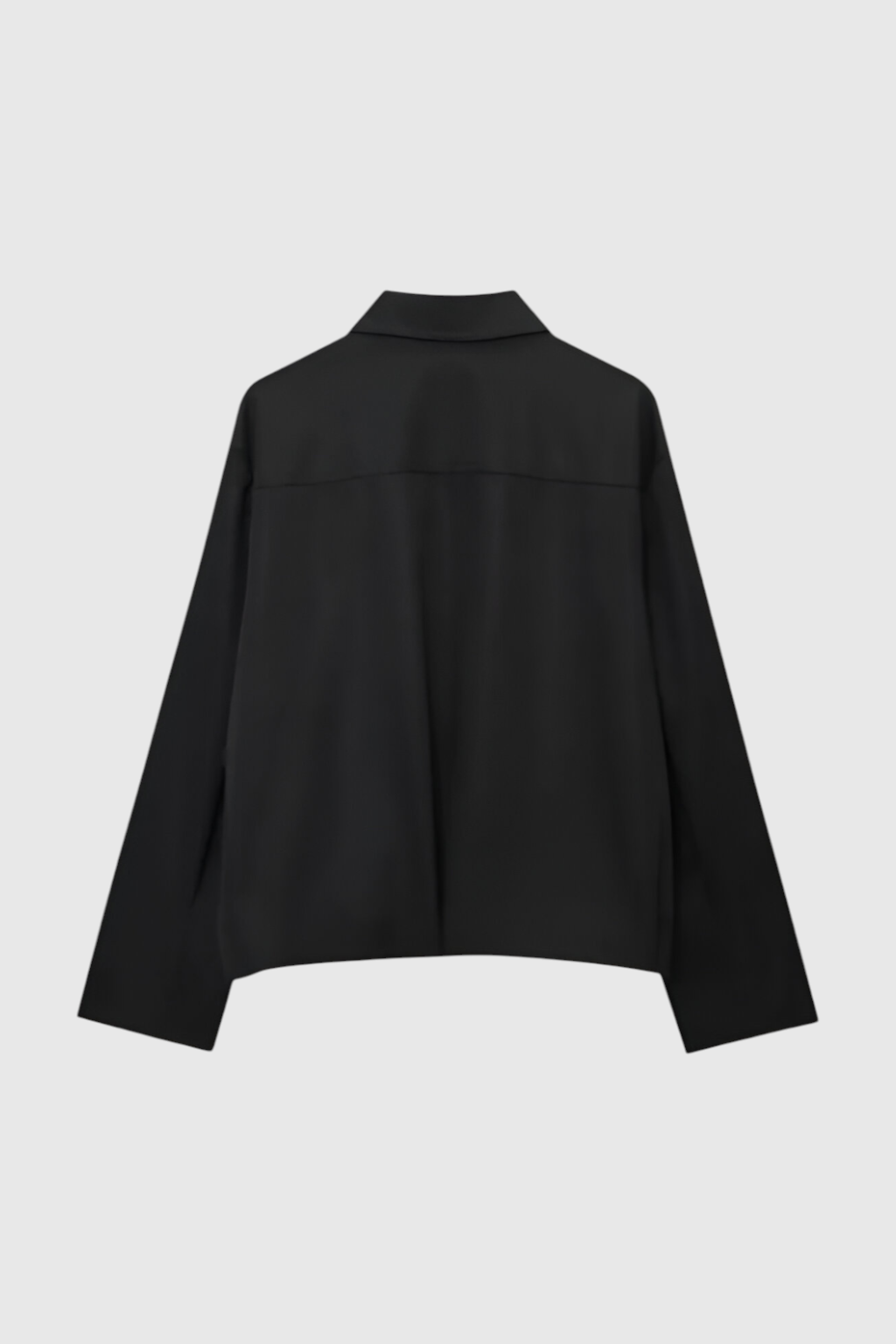 Cropped Bomber Jacket, Two-Way Zip