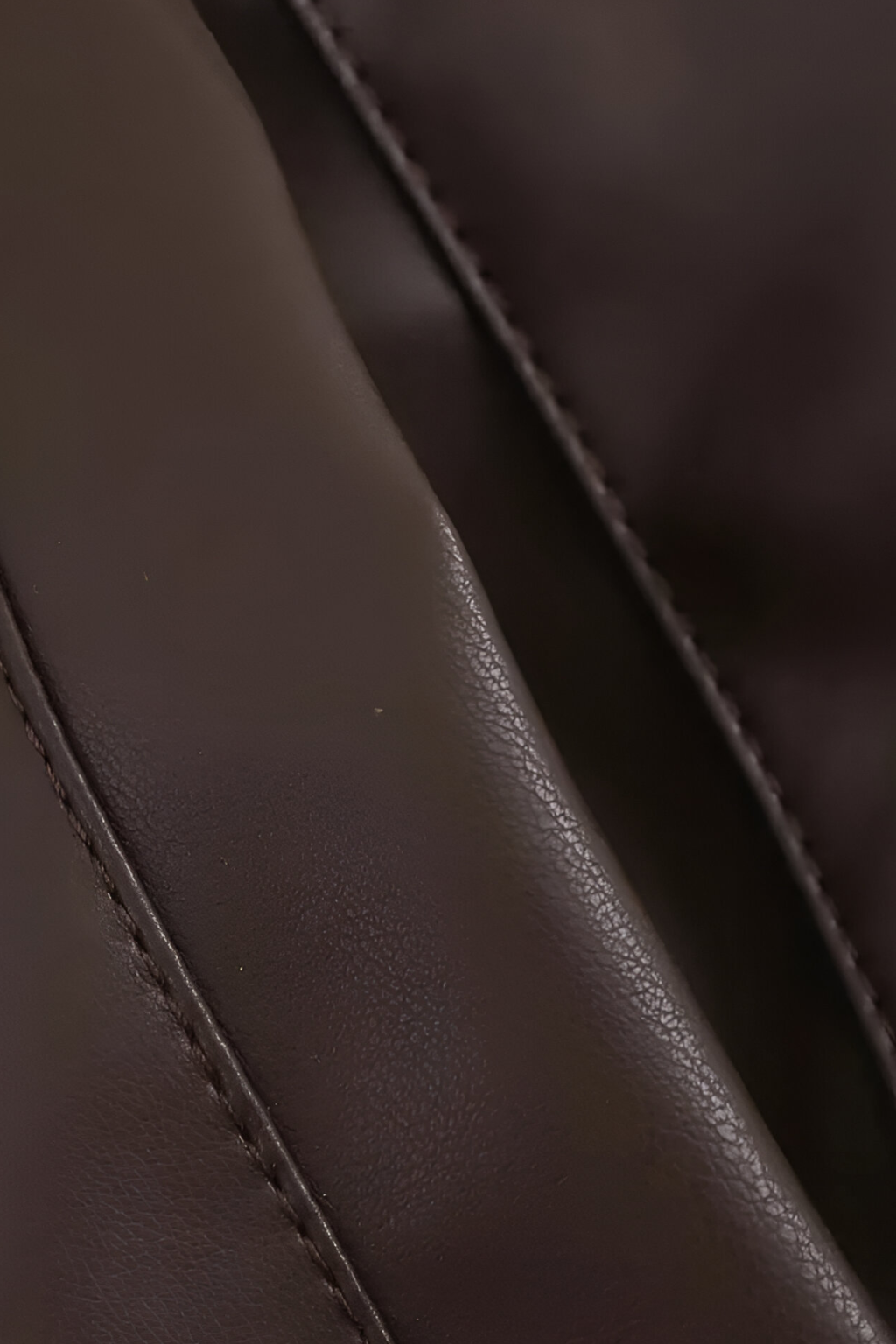 Pilot Jacket Faux Leather Zip Front