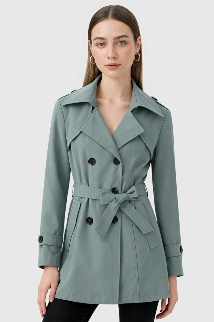 Trench Coat | Belted, Double-Breasted