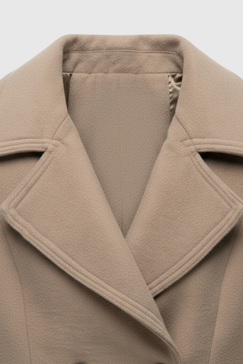 Double-Breasted Coat, Notched Collar