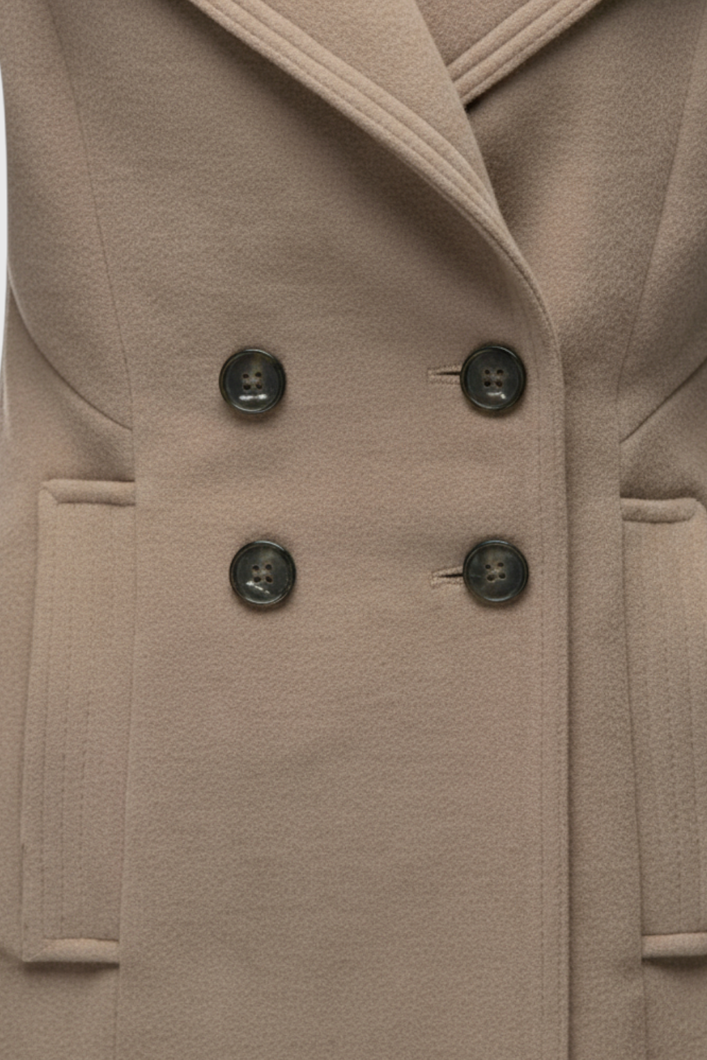 Double-Breasted Coat, Notched Collar