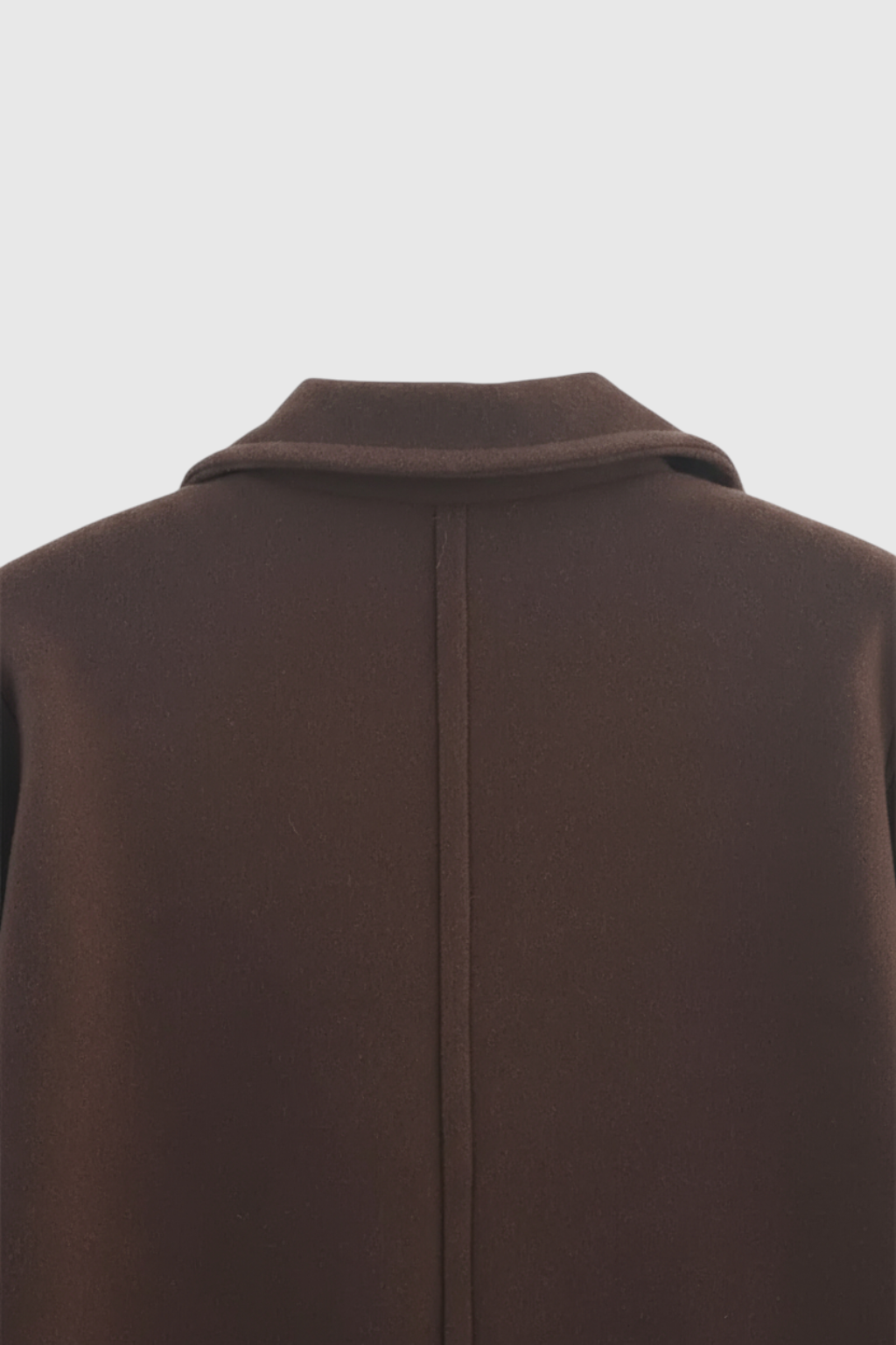 Long Coat, Double-Breasted, Notched Collar