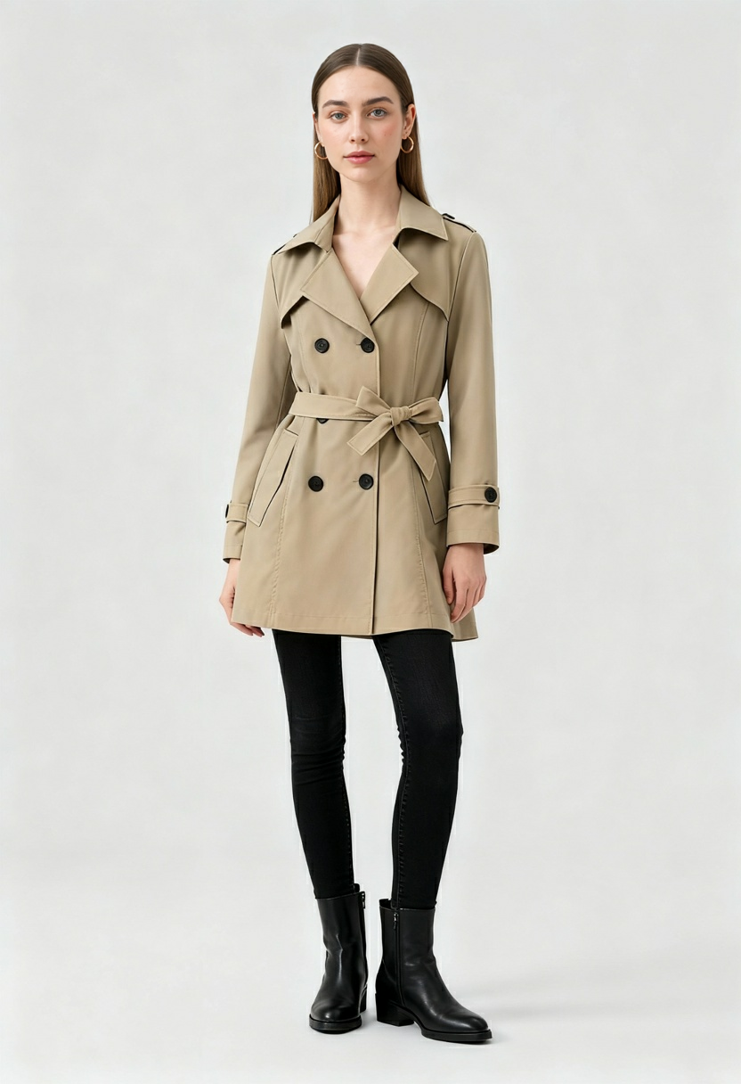 Trench Coat | Double-Breasted, Belted