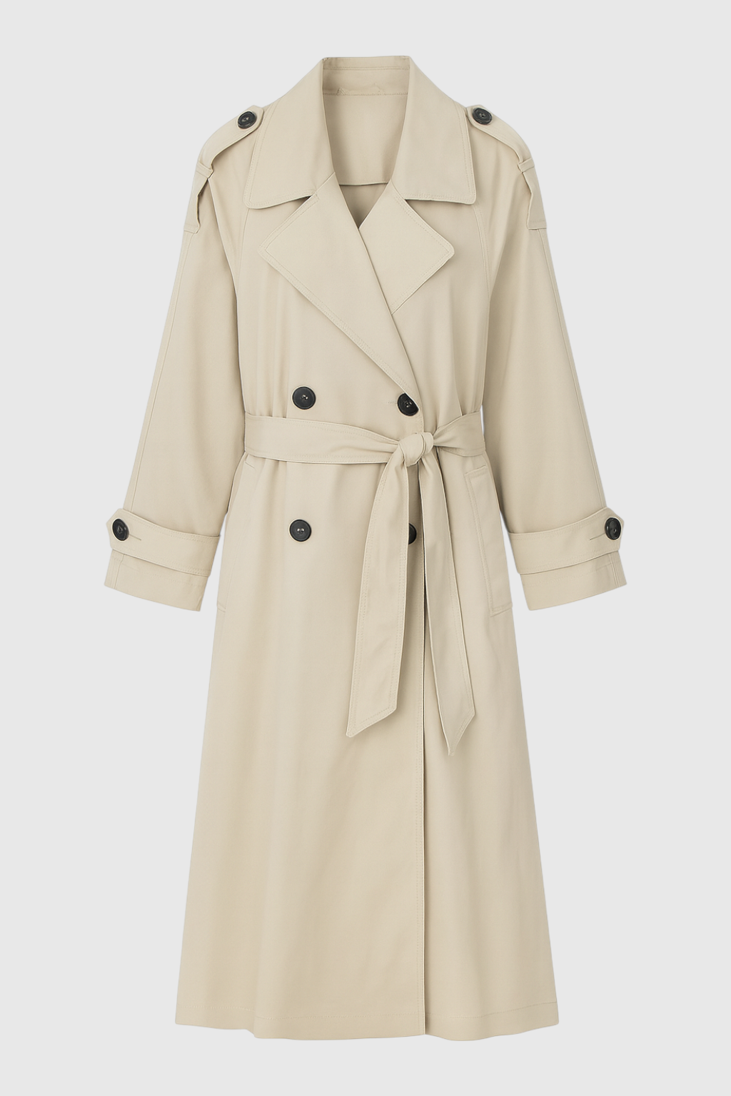 Trench Coat with Belted Waist