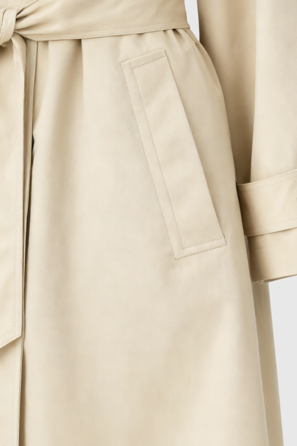 Trench Coat with Belted Waist