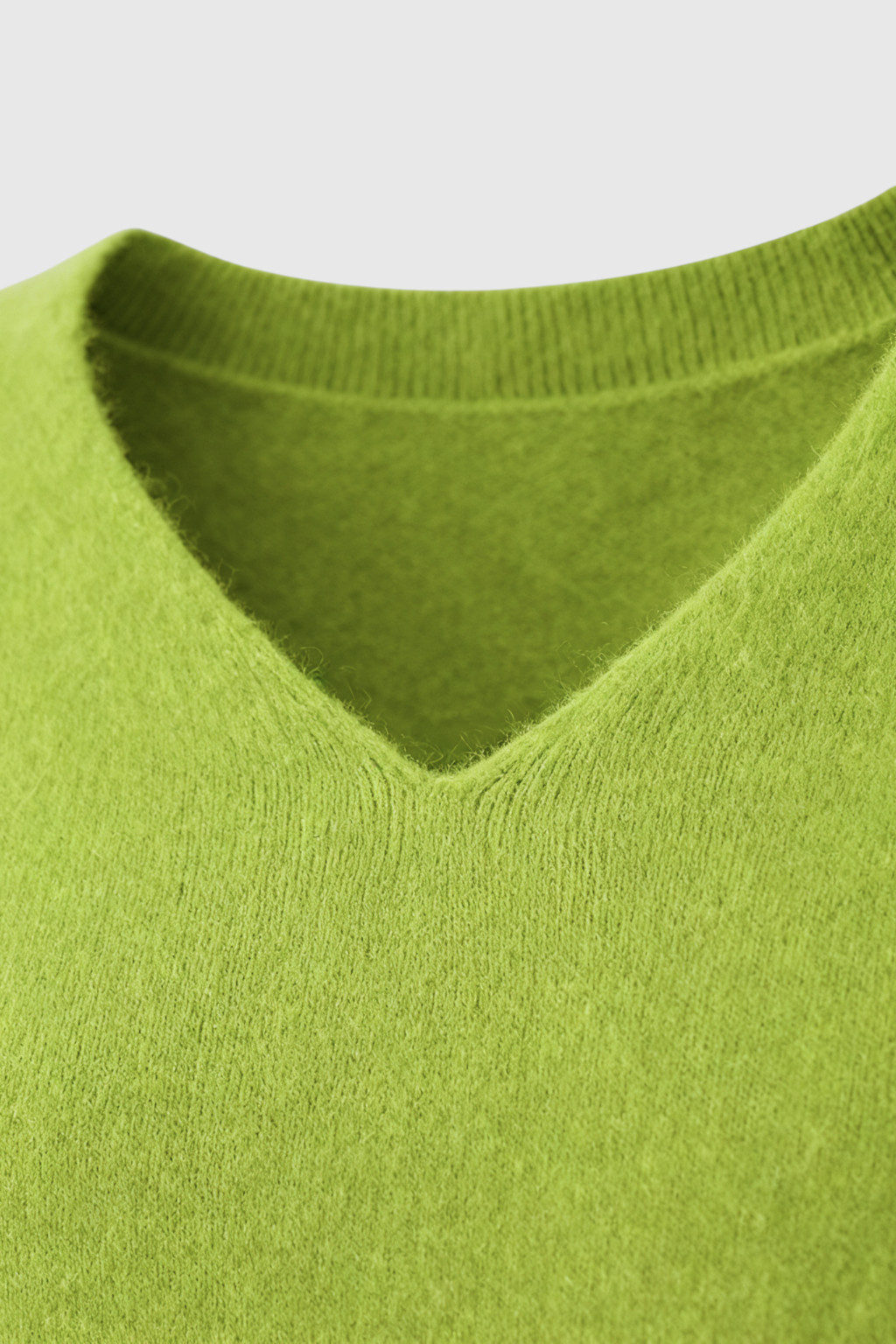 Cashmere V-Neck Sweater, Seamless Finish