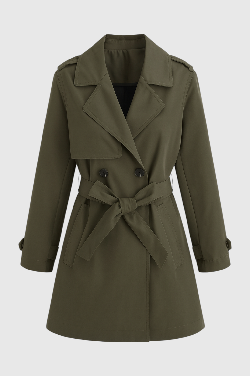 Trench Coat | Belted, Storm Flap